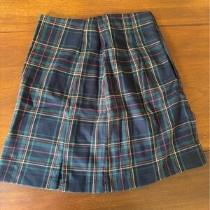 Brandy Melville Blue and Green A-Line Mini Skirt